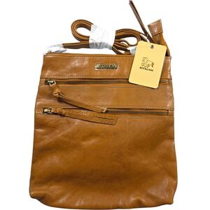 ESTALON‎ Crossbody Bag Purse Travel Bag with Zipper Pockets Brown